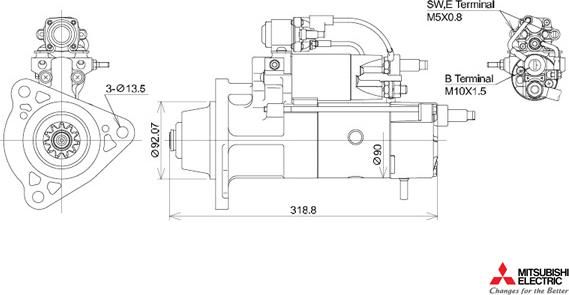 KUTNAK AUTOMOTIVE 723502/M - Démarreur cwaw.fr