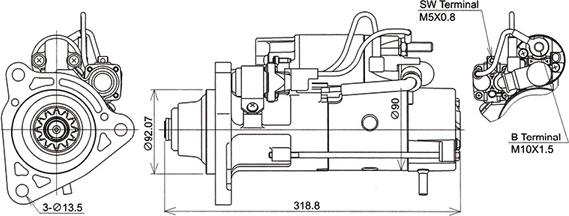 KUTNAK AUTOMOTIVE 723245/M - Démarreur cwaw.fr