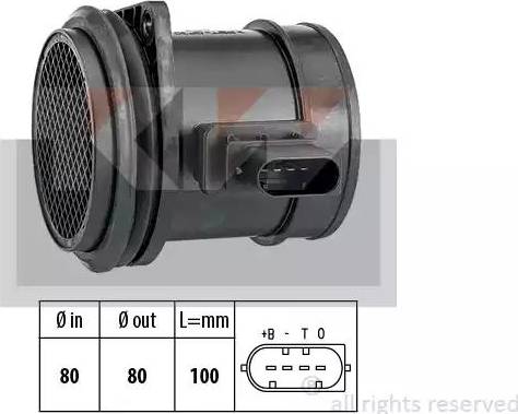 KW 491 500 - Débitmètre de masse d'air cwaw.fr