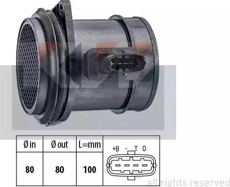 KW 491 384 - Débitmètre de masse d'air cwaw.fr