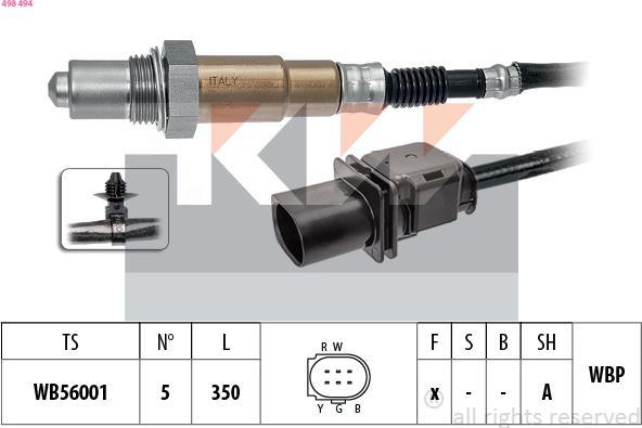 KW 498 494 - Sonde lambda cwaw.fr