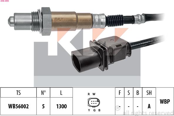 KW 498 490 - Sonde lambda cwaw.fr