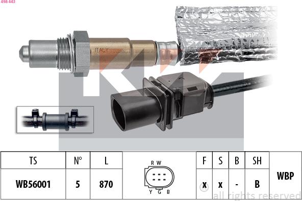 KW 498 443 - Sonde lambda cwaw.fr