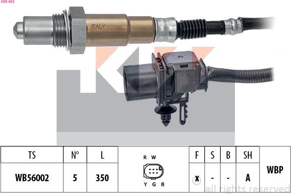 KW 498 465 - Sonde lambda cwaw.fr