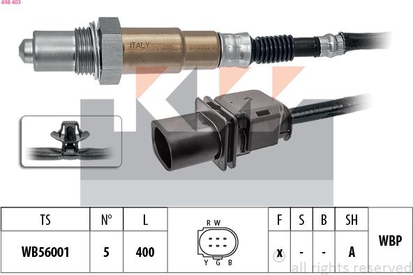 KW 498 403 - Sonde lambda cwaw.fr