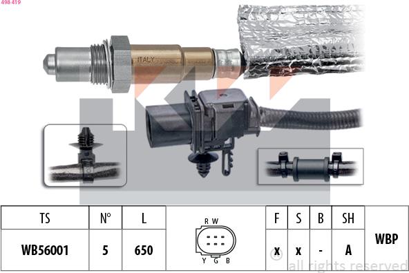 KW 498 419 - Sonde lambda cwaw.fr