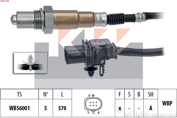 KW 498 438 - Sonde lambda cwaw.fr