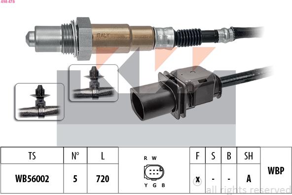 KW 498 478 - Sonde lambda cwaw.fr