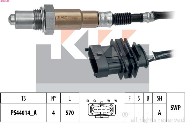 KW 498 546 - Sonde lambda cwaw.fr