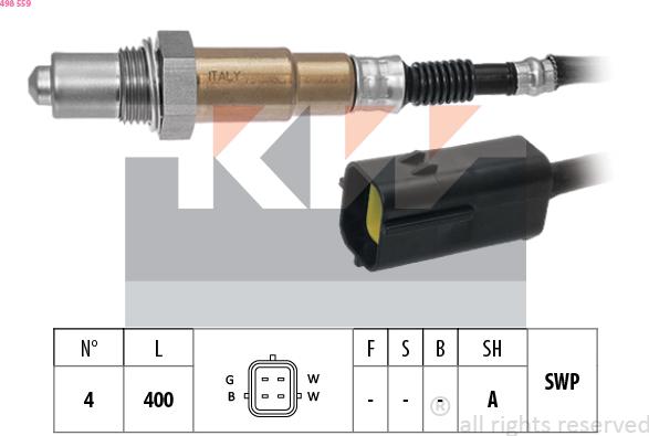 KW 498 559 - Sonde lambda cwaw.fr