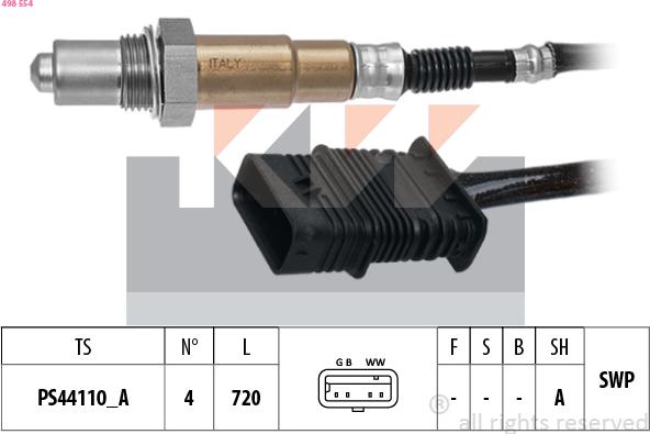 KW 498 554 - Sonde lambda cwaw.fr