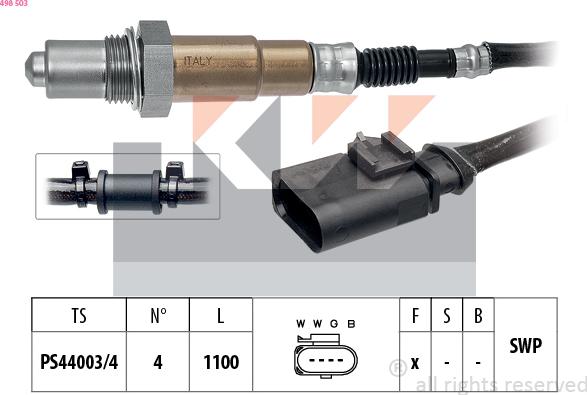 KW 498 503 - Sonde lambda cwaw.fr