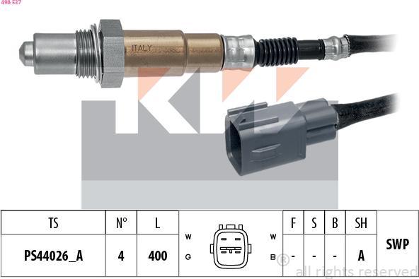 KW 498 537 - Sonde lambda cwaw.fr