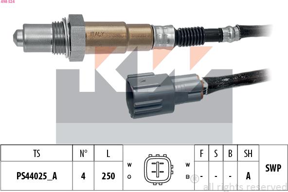 KW 498 524 - Sonde lambda cwaw.fr