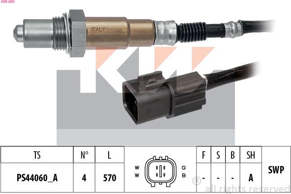 KW 498 605 - Sonde lambda cwaw.fr