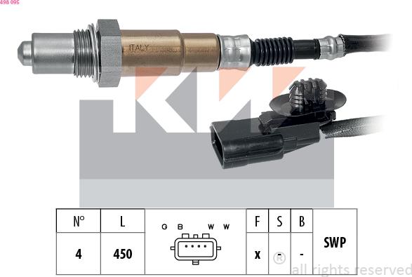 KW 498 095 - Sonde lambda cwaw.fr