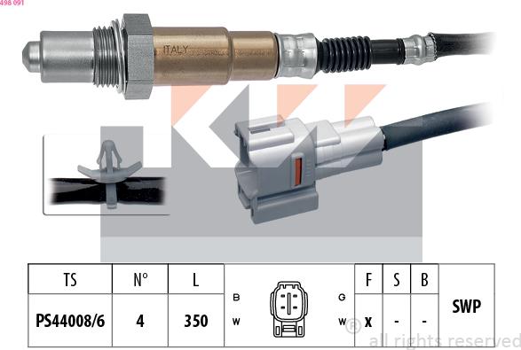 KW 498 091 - Sonde lambda cwaw.fr