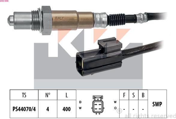 KW 498 098 - Sonde lambda cwaw.fr