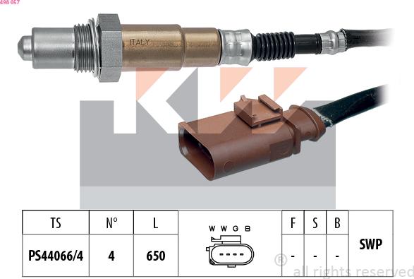 KW 498 057 - Sonde lambda cwaw.fr