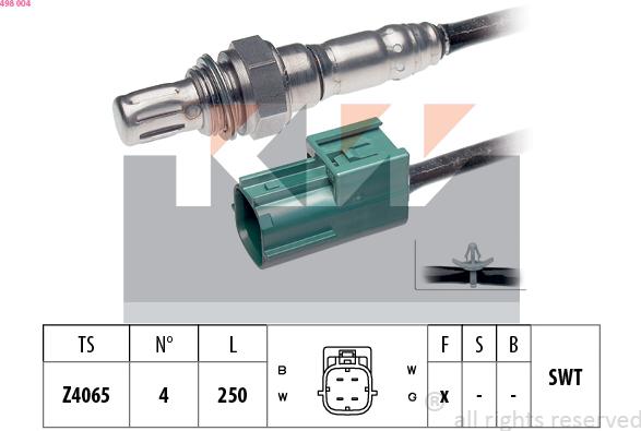 KW 498 004 - Sonde lambda cwaw.fr