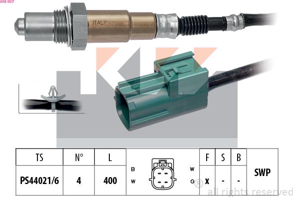 KW 498 007 - Sonde lambda cwaw.fr