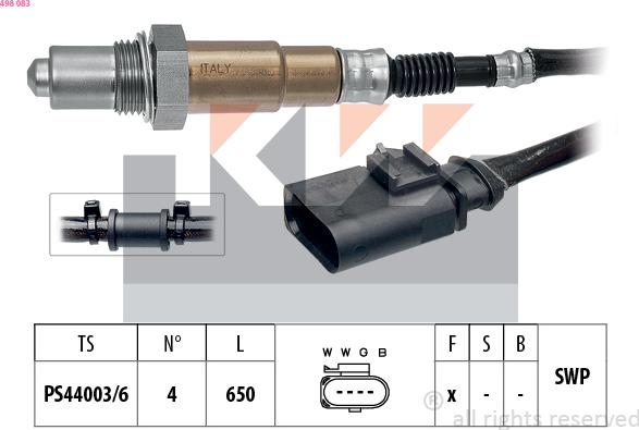 KW 498 083 - Sonde lambda cwaw.fr