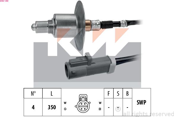 KW 498 149 - Sonde lambda cwaw.fr