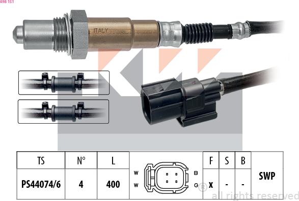 KW 498 151 - Sonde lambda cwaw.fr