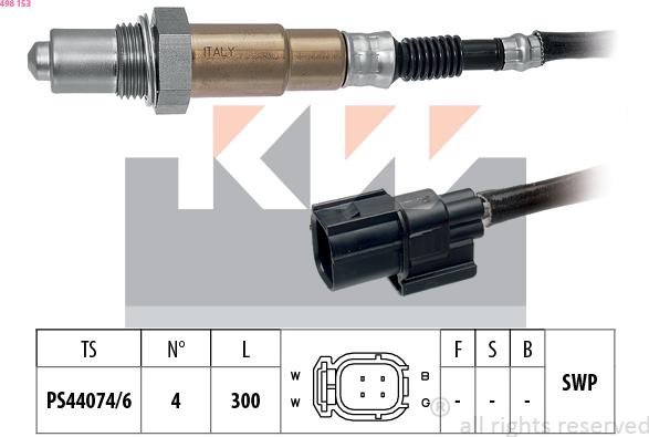 KW 498 153 - Sonde lambda cwaw.fr