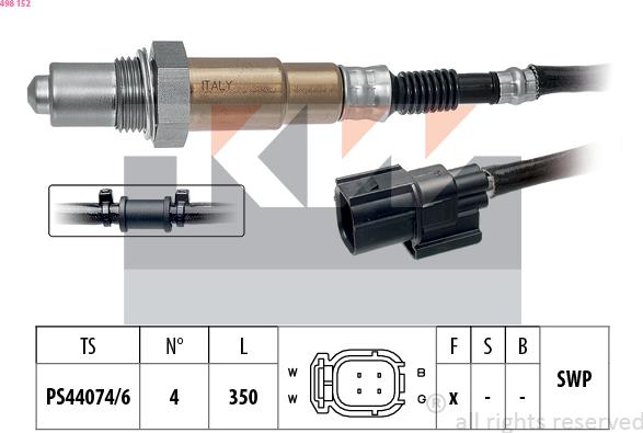 KW 498 152 - Sonde lambda cwaw.fr