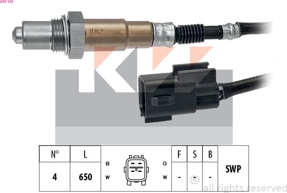 KW 498 185 - Sonde lambda cwaw.fr