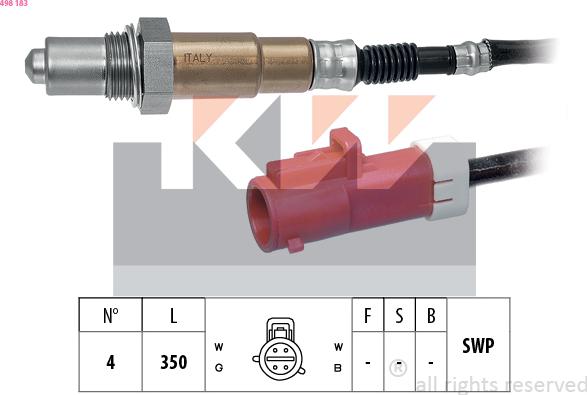 KW 498 183 - Sonde lambda cwaw.fr