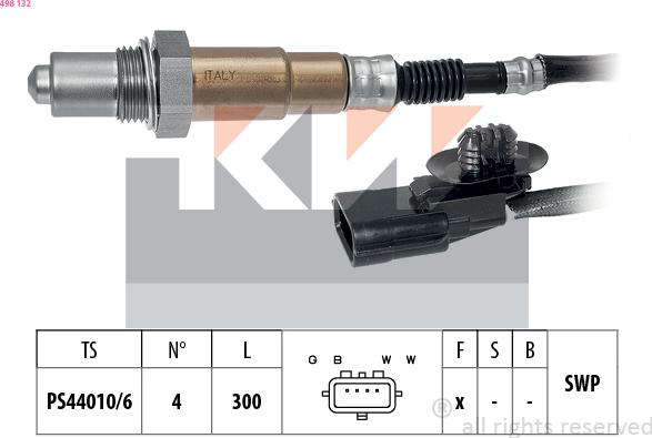 KW 498 132 - Sonde lambda cwaw.fr