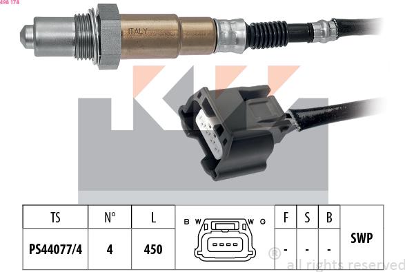 KW 498 178 - Sonde lambda cwaw.fr