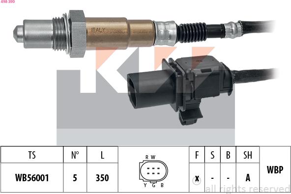 KW 498 390 - Sonde lambda cwaw.fr