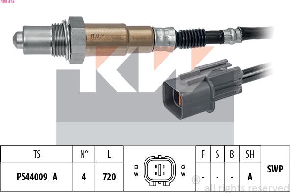 KW 498 345 - Sonde lambda cwaw.fr