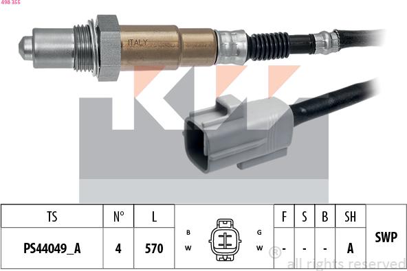 KW 498 355 - Sonde lambda cwaw.fr