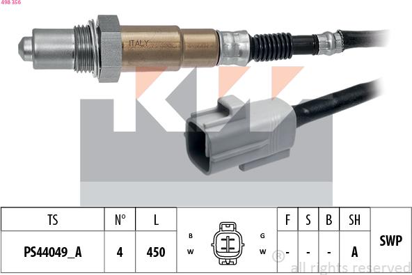 KW 498 356 - Sonde lambda cwaw.fr