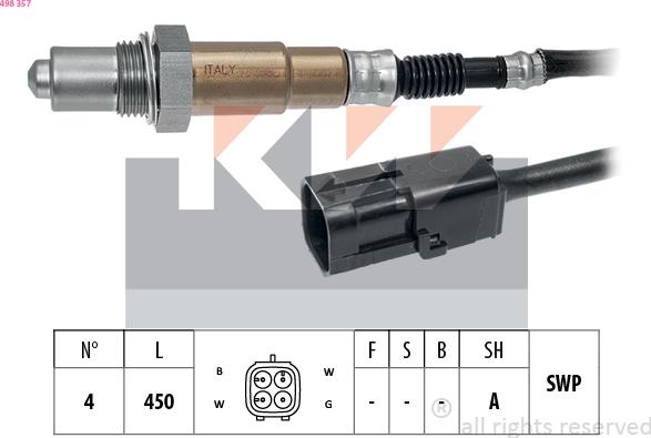 KW 498 357 - Sonde lambda cwaw.fr