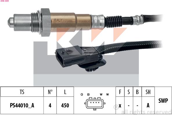 KW 498 309 - Sonde lambda cwaw.fr