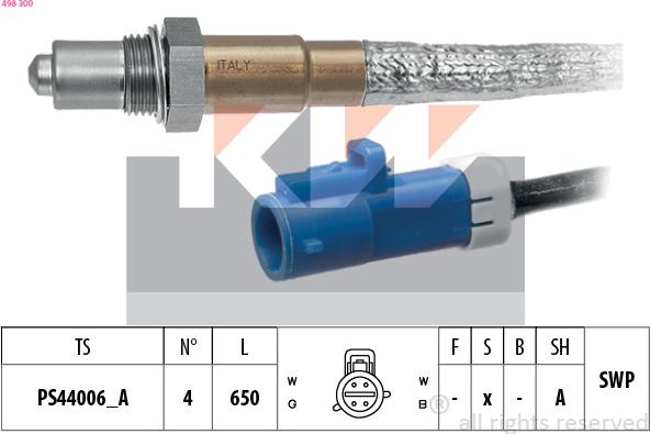 KW 498 300 - Sonde lambda cwaw.fr