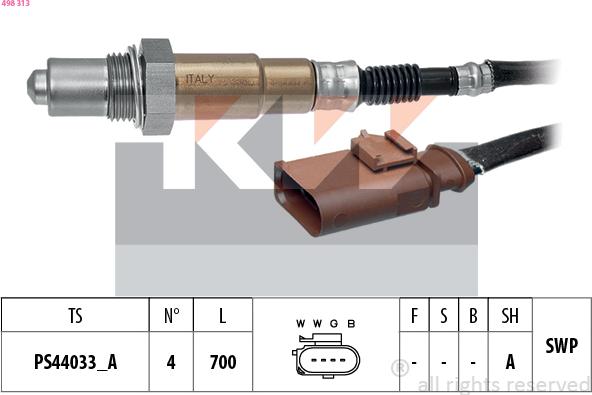 KW 498 313 - Sonde lambda cwaw.fr