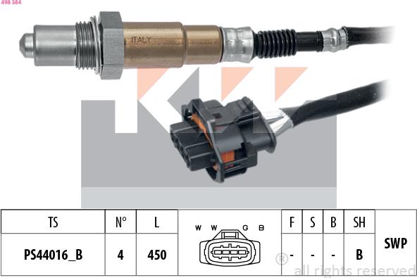 KW 498 384 - Sonde lambda cwaw.fr