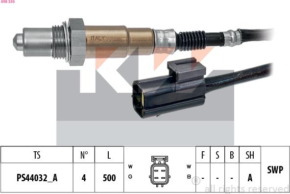 KW 498 336 - Sonde lambda cwaw.fr