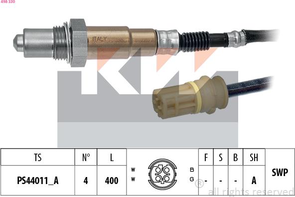 KW 498 330 - Sonde lambda cwaw.fr