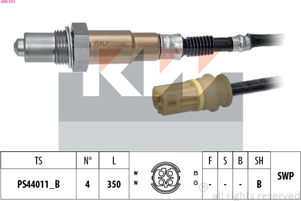 KW 498 333 - Sonde lambda cwaw.fr