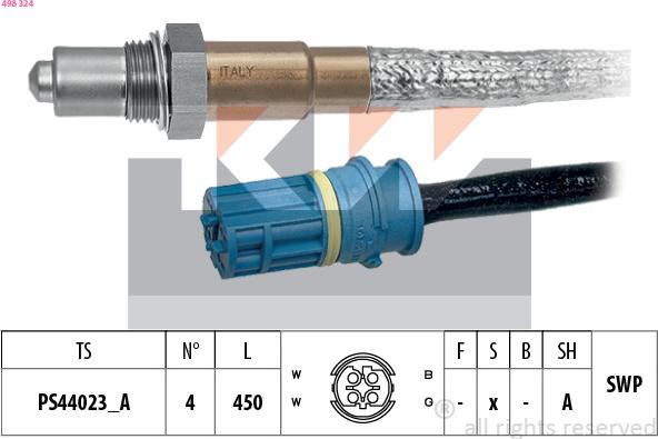 KW 498 324 - Sonde lambda cwaw.fr