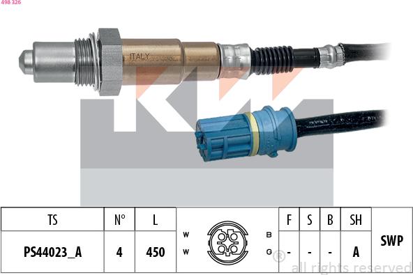 KW 498 326 - Sonde lambda cwaw.fr