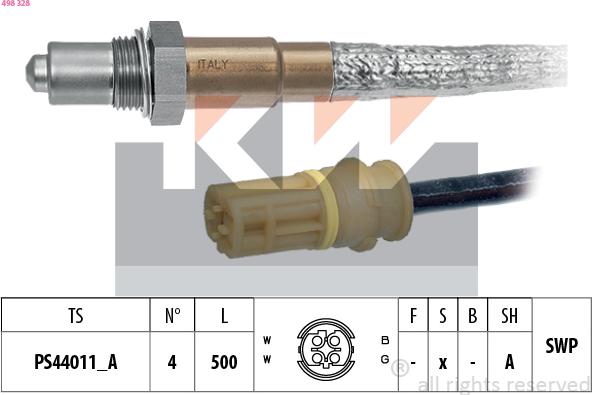 KW 498 328 - Sonde lambda cwaw.fr