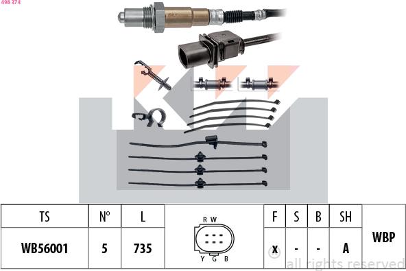 KW 498 374 - Sonde lambda cwaw.fr